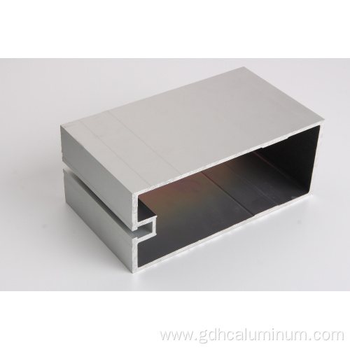 Aluminum curtain wall profiles for construction mill finish